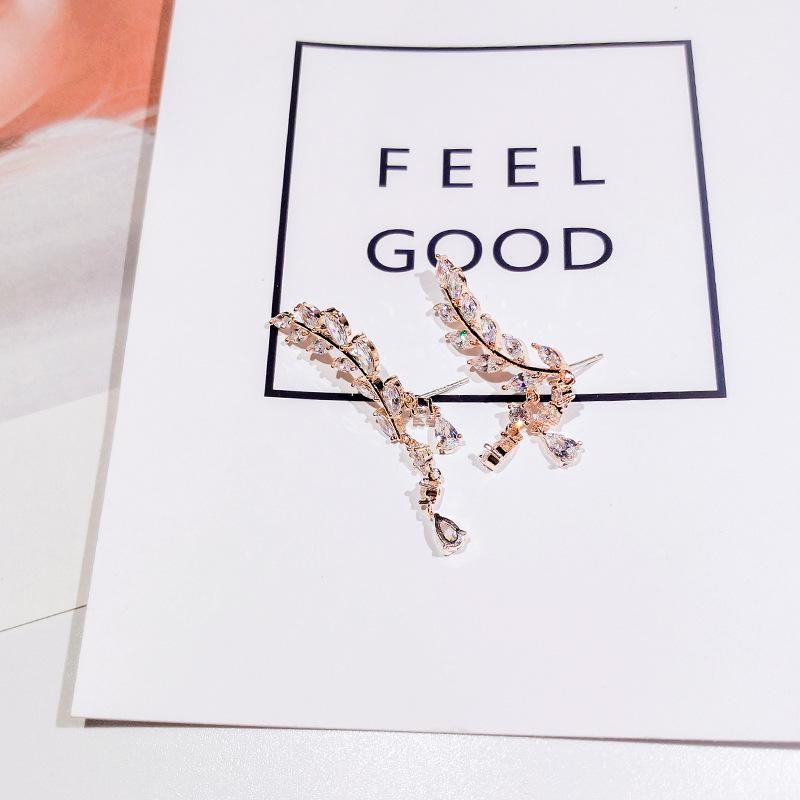 

Серьги-кисточки в корейском стиле с оливковой ветвью - Хит продаж, подарок на День святого Валентина