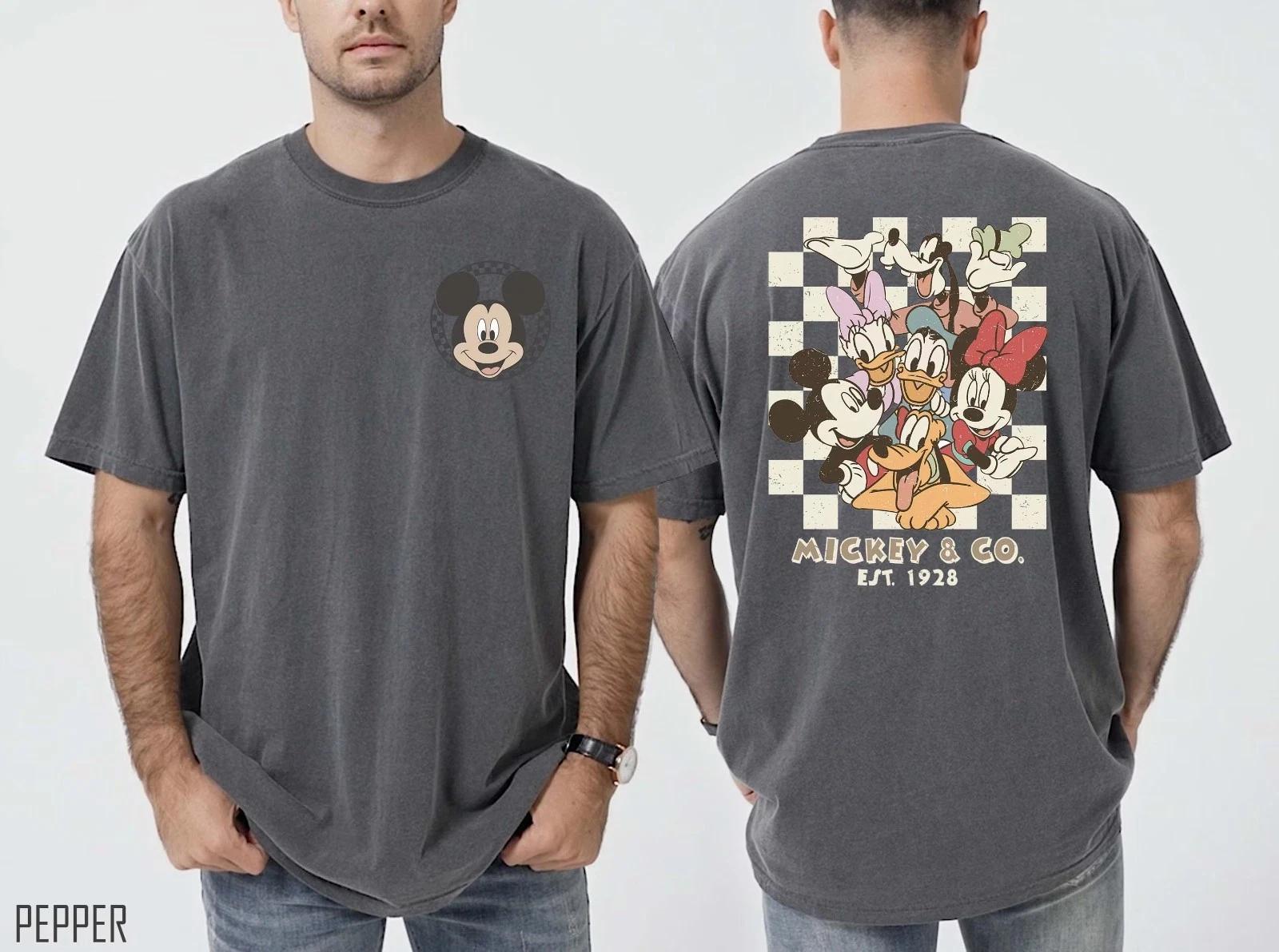 

Mickey & Co 1928 T-T-Shirt, Disneyland T-T-Shirt, Disney Gift, size S- 5XL S
