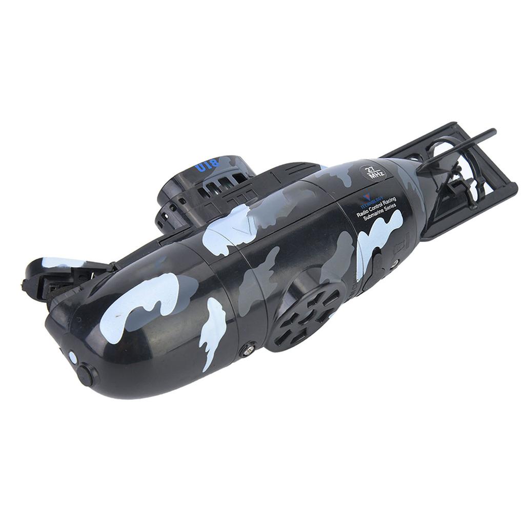 Simulation Military Remote Control 6 Channel Submarine Toy Model (Black)