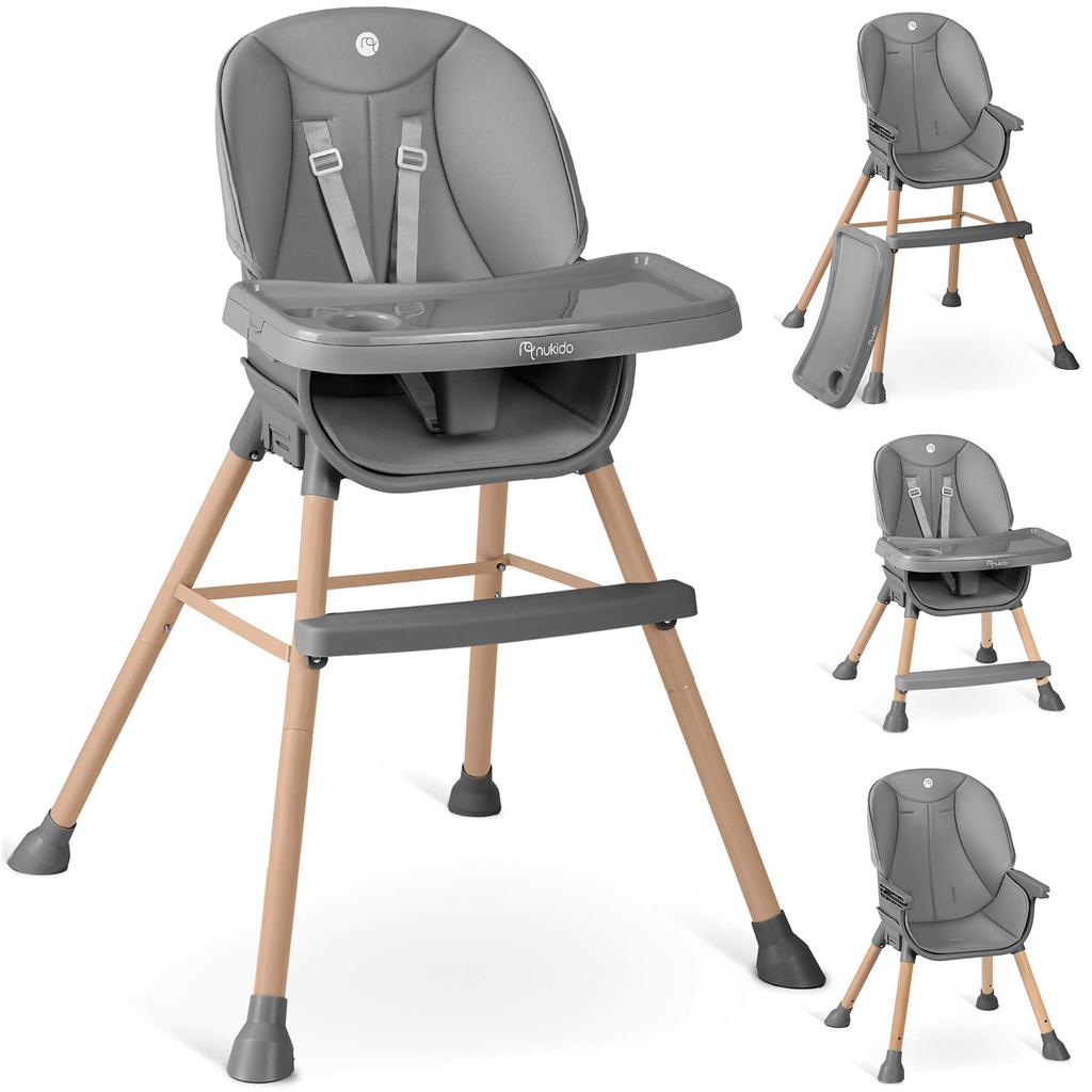 Nukido Tilo Feeding Chair Gray