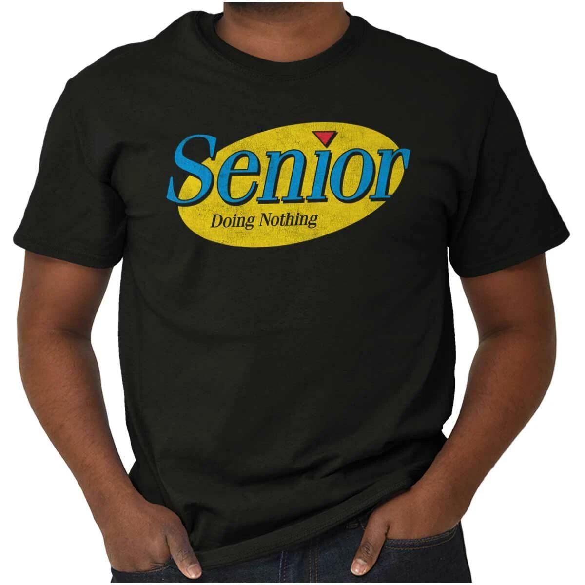 Senior Grad Doing Nothing Graduation Gift Womens or Mens Crewneck T Shirt Tee M