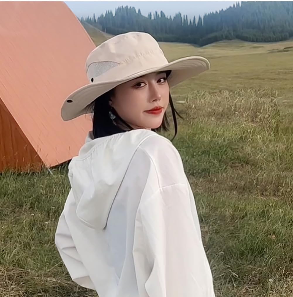 Sol UV-skydd Safari Bredbrätte Justerbar Haka UV 9229 [LeafIn] Damhatt, Hatt, Hatt, Kamouflage, Hatt, Hatt, Rem, Skydd, Andningsbar,