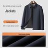 MONTAGUT Herren Knitterfreies Mischgewebe Reversjacke