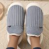 One-button bag heel cotton shoes women's winter indoor comfort and warmth thick-soled non-slip cotton slippers Cixi