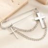 Broche Épingle de Sûreté Dorée pour Femmes Clips pour Pulls Châles Chaîne de Col Broche Bijoux pour Couvertures Robes Cardigans Artisanat