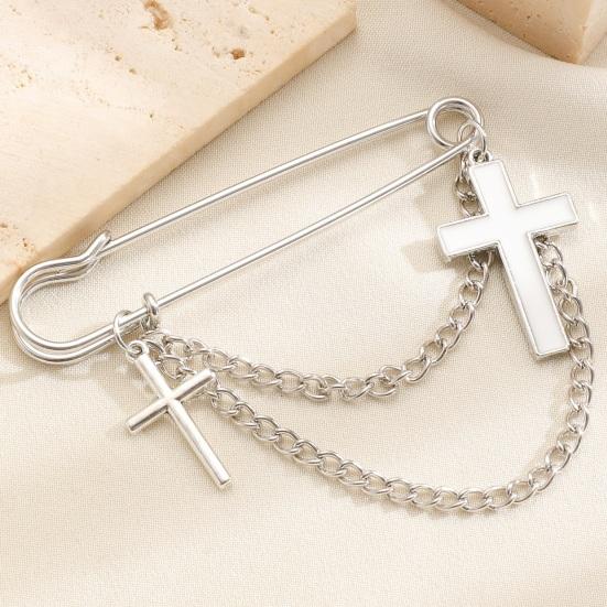 Broche Épingle de Sûreté Dorée pour Femmes Clips pour Pulls Châles Chaîne de Col Broche Bijoux pour Couvertures Robes Cardigans Artisanat