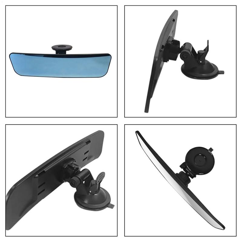 Car Wide-angle Rearview Mirror With Suction Cup Universal Anti-glare Curved Reversing Mirror For Safety Driving Interior Mirrors6