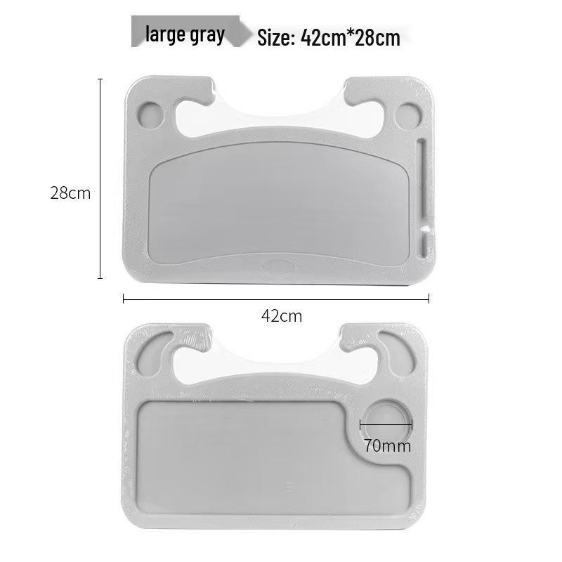 

Multi-Functional Car Steering Wheel Tray: Dining, Drink Holder, Writing Desk 42x28cm