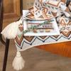 Chunky Knit Boho Throw Blankets Soft Tassel Plush Blankets Vintage Knitted Throw Blanket  Autumn