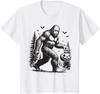 Spooky Halloween Bigfoot Pumskin Shirt Men Women T-Shirt Unisex T-Shirt