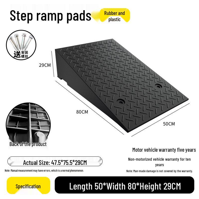 Rubber Curb Ramp for Cars and Household Steps