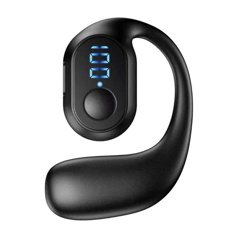 

Wireless Earbuds Bluetooth-compatible 5.3 Headphones Digital Display Waterproof Sport Ear Buds with Earhook Earphones 1 чорний