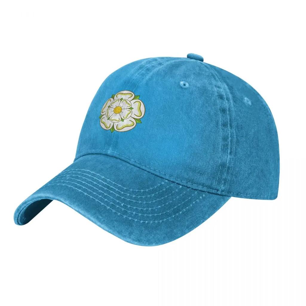 Yorkshire County Flag White Rose of York Baseball Cap Luxury Cap Anime Party Hat Designer Hat Hats Unisex Womens