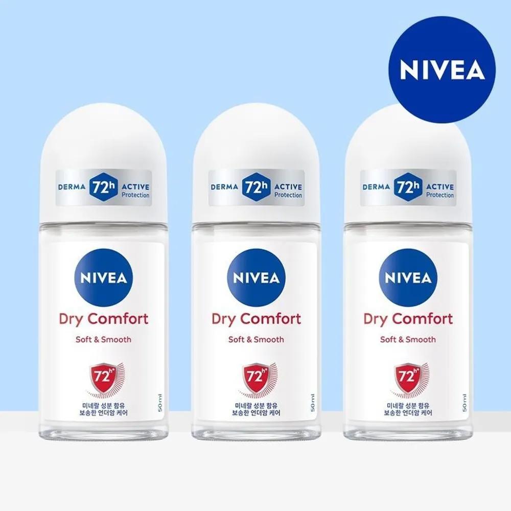 

NIVEA Deodorant Roll-on Dry Comfort 50ml 3pcs[35700812]