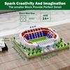 Knew Built Barcelona Soccer Stadium with Soccer Ball Micro Blocks Building Toys Experience the Joy of Footballive Good Deco Gift