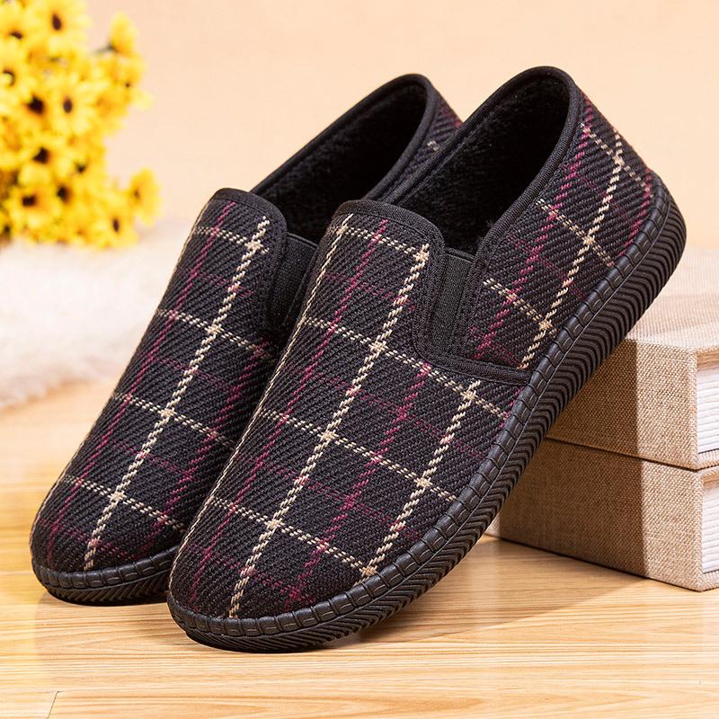 Autumn and winter new women's cotton shoes women's shoes velvet warm cotton shoes casual soft sole non-slip versatile mother shoes home