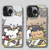 Cartoon Drive Dogs Couple Paired Phone Case for Samsung Galaxy A71 A55 A54 A32 A22 A13 Note20 Ultra 5G Colored Silver Hard Cover
