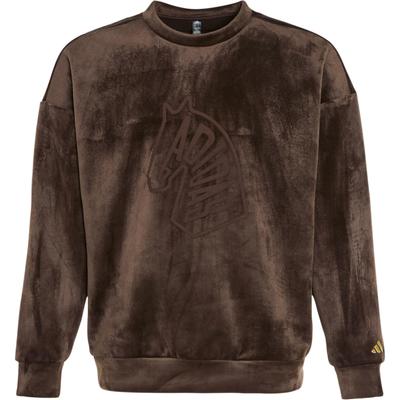 adidas FW25 Graficzna Edycja Limitowana Rok Konia CNY Noworoczna Bluza z polaru z okrągłym dekoltem i luźnym krojem Męska bluza KE4067