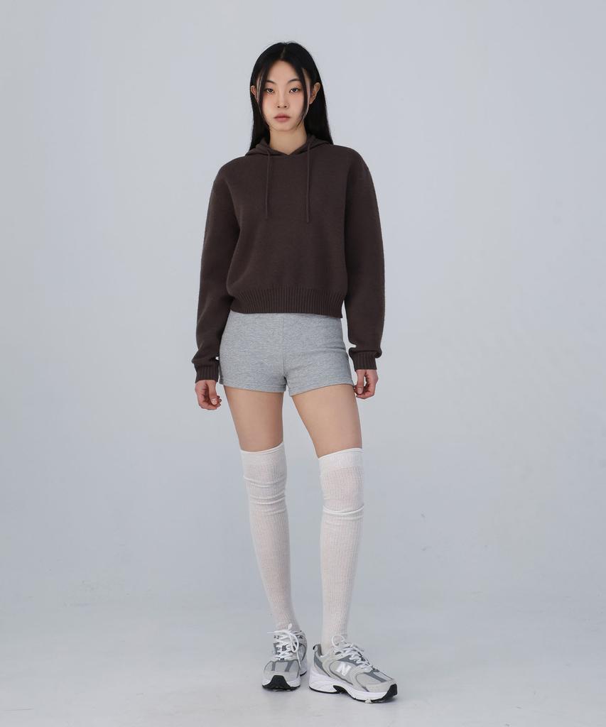 CHICKS Caden Hoodie Knit Brown