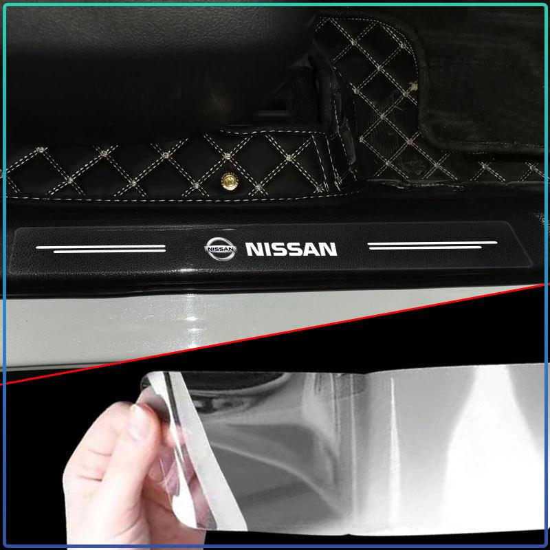 Car Stickers Auto Threshold Protection Sticker Car Accessories For Nissan Nismo Almera Tiida Juke Teana Qashqai 350Z 370Z GTR
