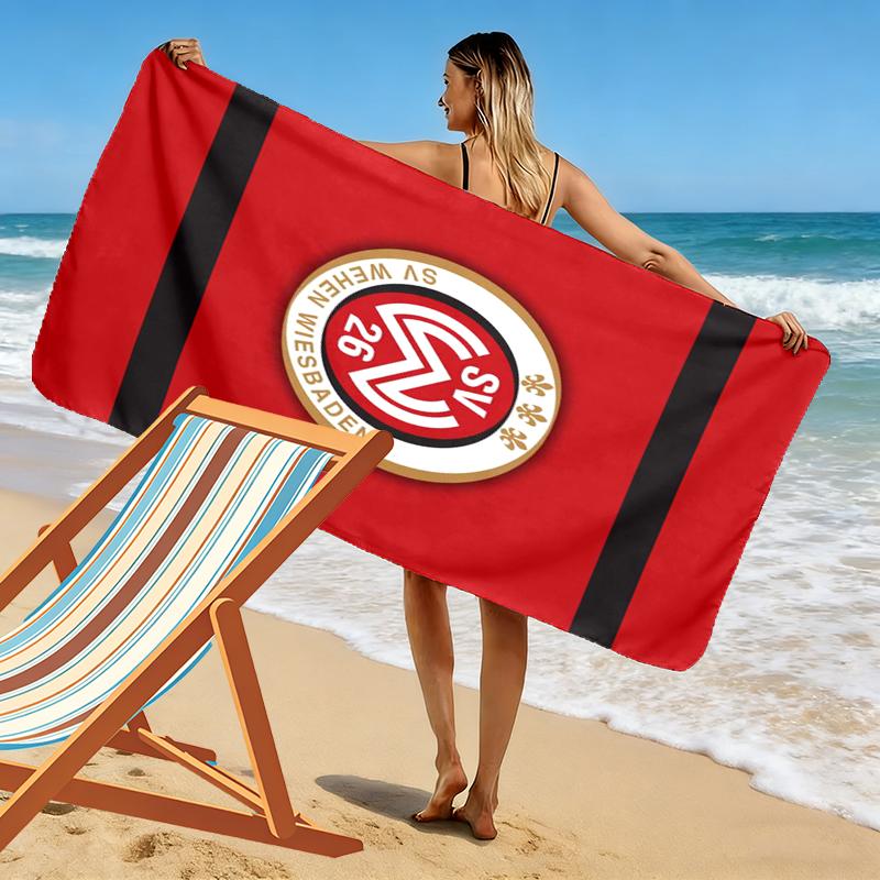 Wehen Wiesbaden Print Beach Towel, Large Soft Quick Dry Towel for Beach Camping Swimming