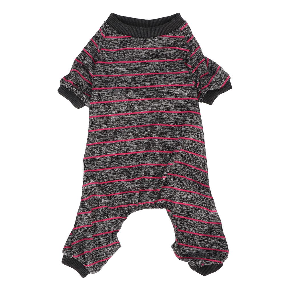 Dog Striped Pajamas Thin Breathable 4 Legs Pet Pajamas Dog Apparels for Summer Home XL