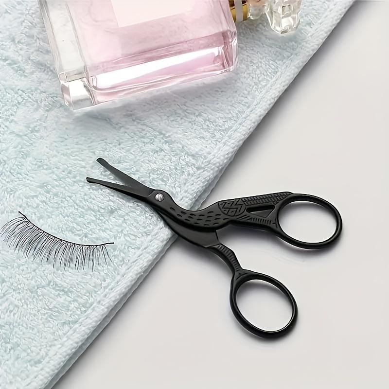 Xiaomi 2/4pcs Colored Titanium Silvery And Black Safety Round-Tip Stainless Steel Nose Hair Scissors Stork-Shaped Beauty Scissors