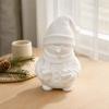 3D Printed Snowman Figurine, White Collectible Sculpture for Christmas Shelf and Desktop Decors, Holiday Parties Gift