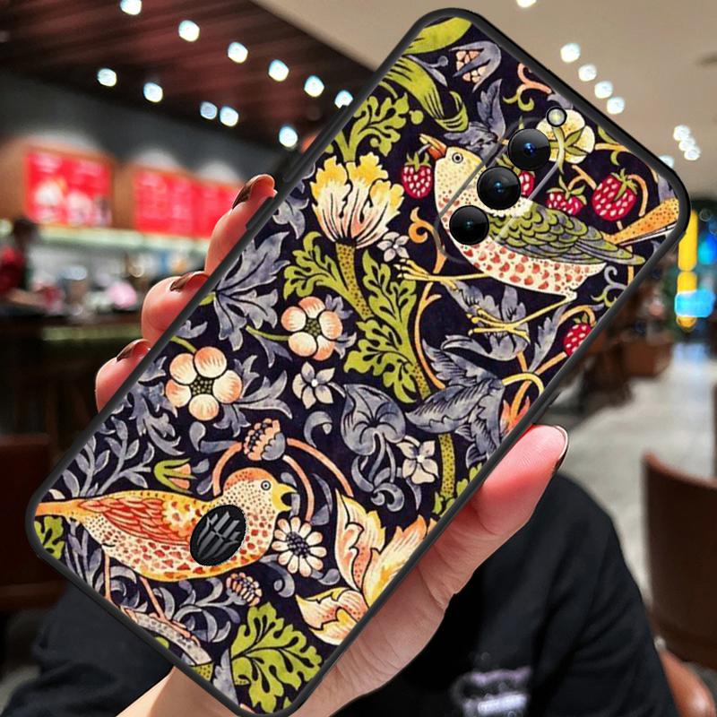 

William Morris Strawberry Thief Case For ZTE Nubia Red Magic 10S 10 8 9 8S 9S 11 Pro Plus 10 Air 5G 6R 6 7 6S 7S Pro Cover RedMagic 9S Pro Plus