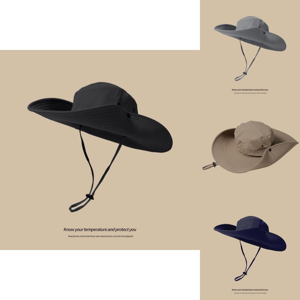 Versatile Western Fisherman Hat For Outdoor Activities With Wide Brim And Sun Protection