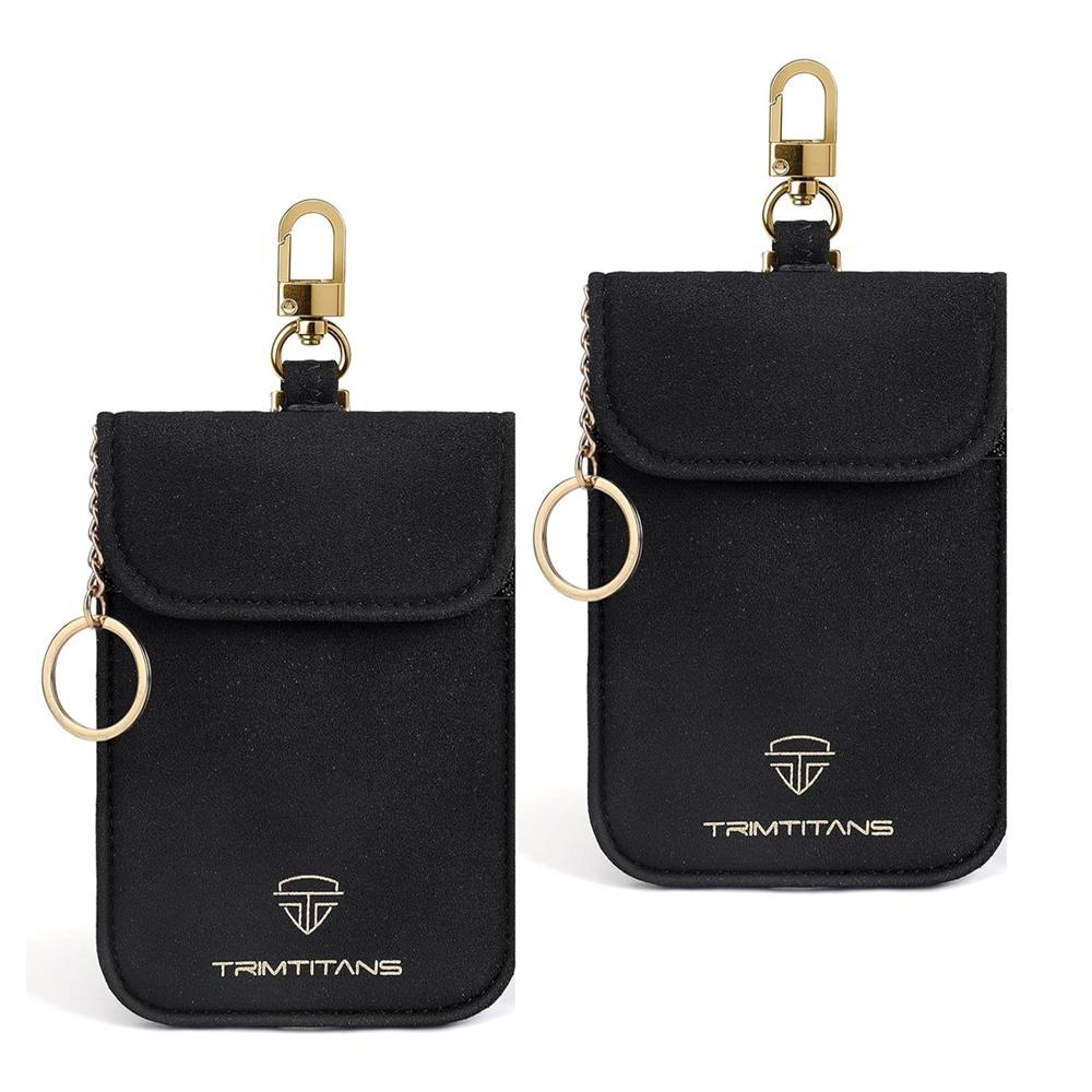 Awapow Signal Blocking Faraday Bag Mobile Phone Anti Theft Shielding Bag RFID Car Key Protection Storage Case Car Accessories