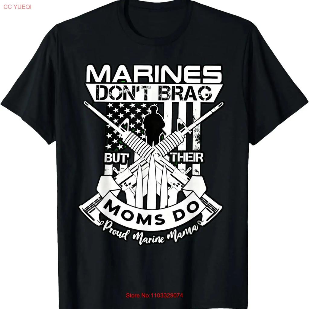 Proud Marine Mama Mom Marines Dont But Their Moms Do Mil T Shirt vintage Washed graphic Unisex Stretched streetwear Stylish