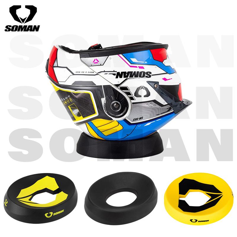 Supporti per Casco da Moto Anello Donut Rotondo per Casco Pad di Servizio Portatile Per Pulire Visiera Rimuovere Pad e Installare Attrezzature