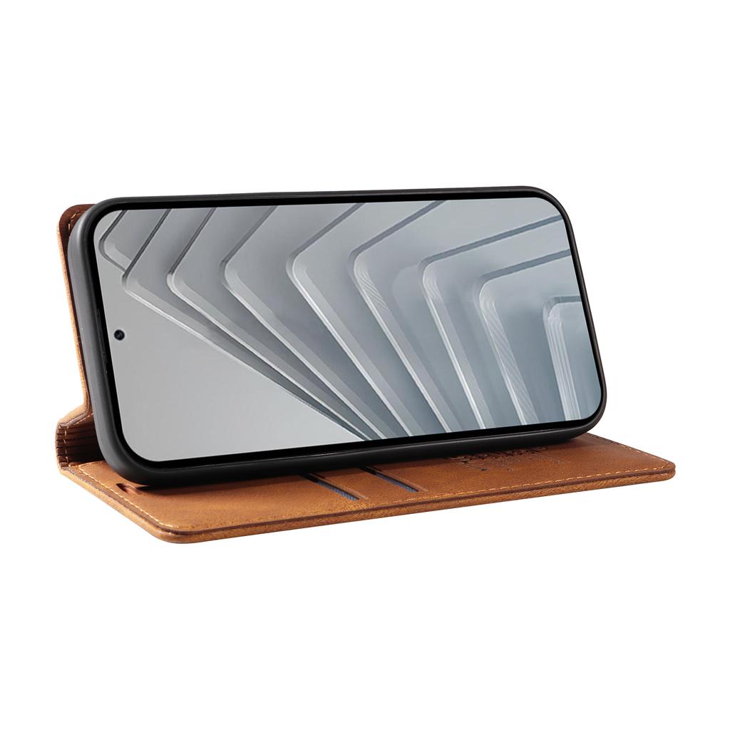 For Xiaomi Redmi Note 14 4G (164.84mm) Leather Cover YIKATU YK-004 Skin-Touch Wallet Phone Cases