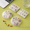 Compact Seven-Compartment Weekly Pill Organizer - Portable Travel Medicine Dispenser