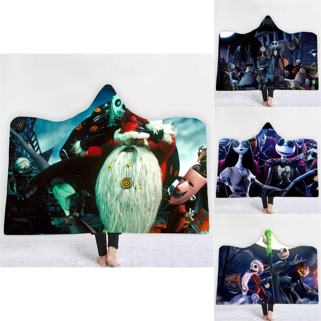 Cozy And Soft The Nightmare Before Christmas Hooded Blanket For Ultimate Comfort