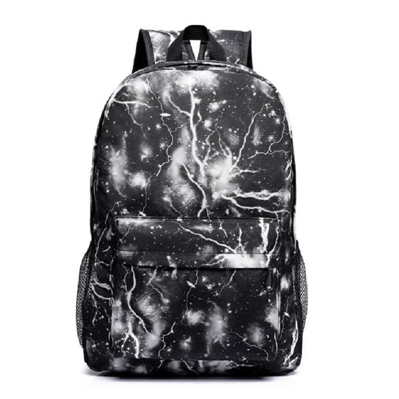 Li Shen Retro Harajuku Starry Sky Backpack