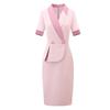 Women's Professional Suit Collar Midi Dress