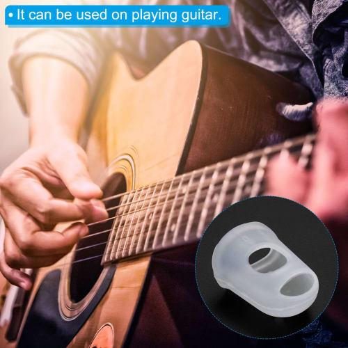 PATIKIL 17mm Innvendig Diameter Silikongel Beskyttelseshylser for Fingertupper, Gummi Fingertupper, Pakke med 15, Silikongel Beskyttelseshylser for Tommel og Fingertupper for Gitarspilling,