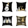 European And American Christmas Christmas Decoration Snowman Pattern Cushion Cover Home Decoration Cushion Cover Sofa Pillowcase