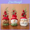 Christmas Resin Gnome Santa Snowman Miniature Decoration For Holiday Festive Decor