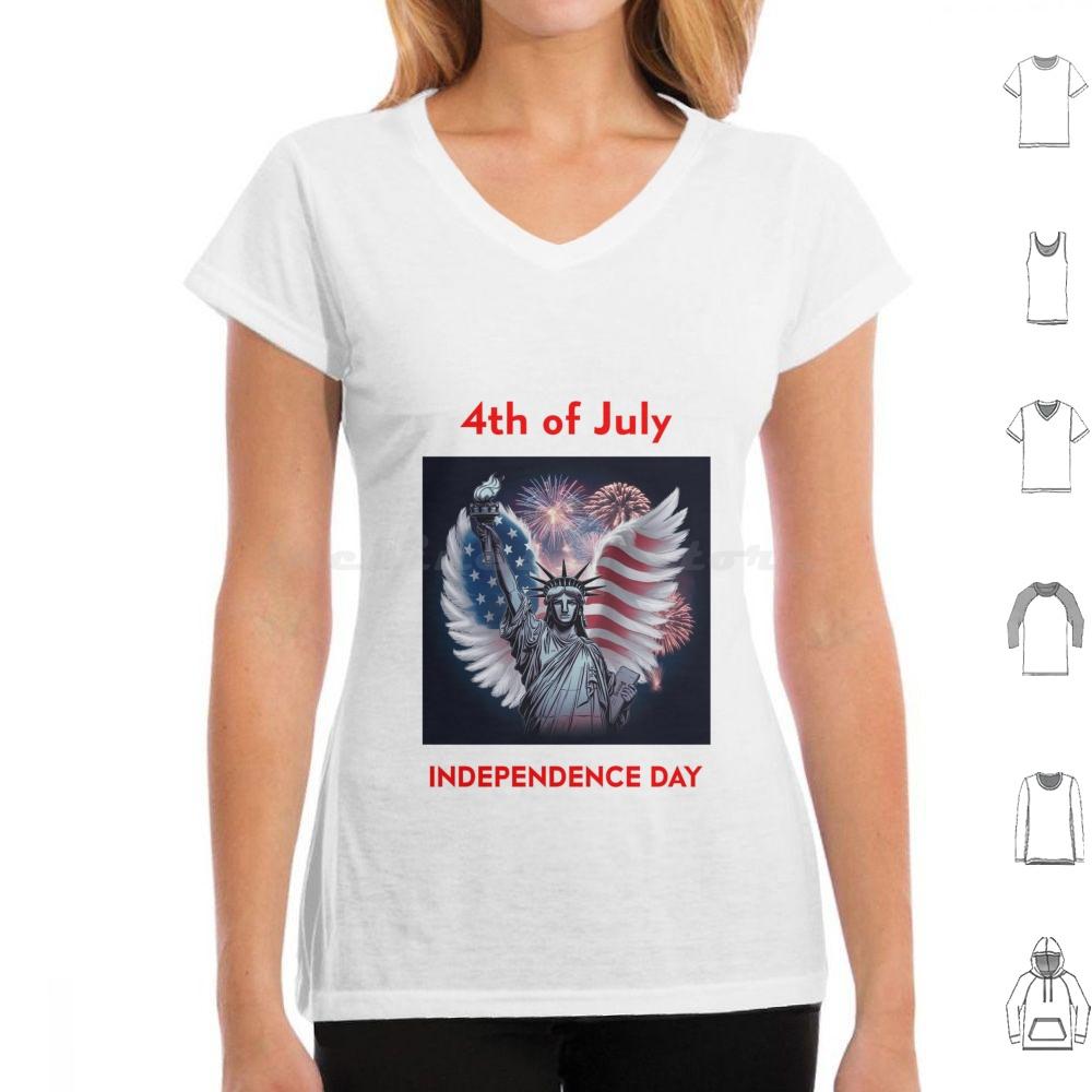Day 4 July T Shirt Cotton Men Women DIY Print Flag America Day Usa Patriotic American 4th Of July American Flag Patriot Day