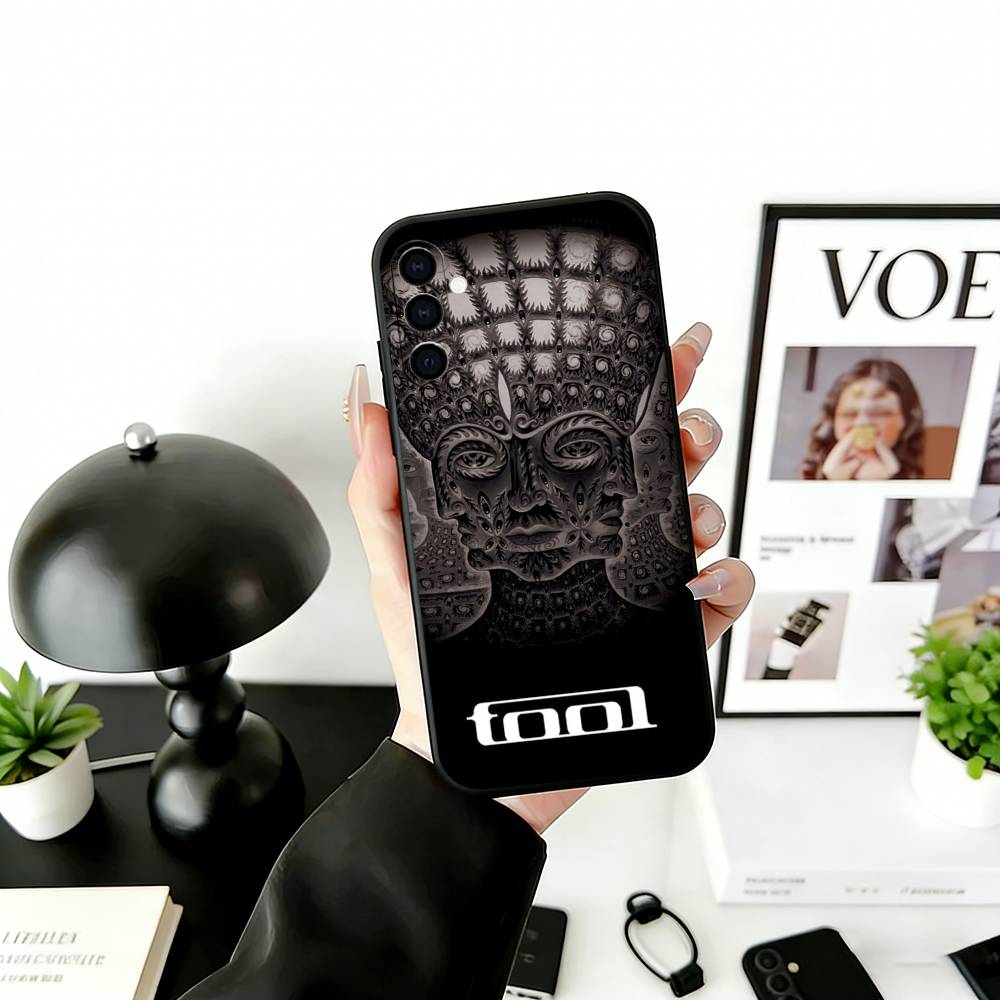 Music T-Tool B-Band R-Rock Phone Case Black Silicone Soft For Samsung Galaxy A73,A72,A71,A70,A53,A52,A51