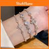 Star Shape Zircon Crystal Gold Plated Bracelet For Women Gift Jewelry