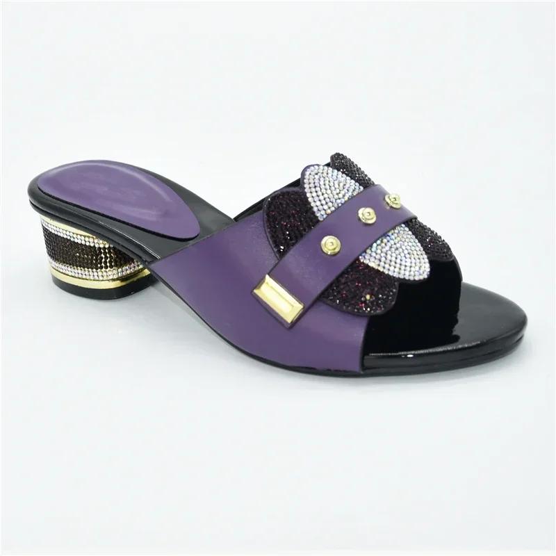 Women's Shoes Party Pump High Heels Fashion Women's Summer Fall Non-slip Rhinestone Shoes Women's Sandals Brand Square Toe Shoes