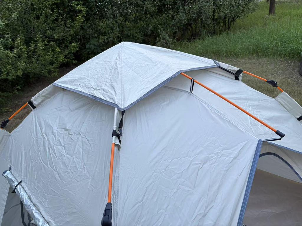 Mongolian Yurt Outdoor Tent: Automatic Setup, Sun/Rain/Insect Protection, Fits 3-4 People