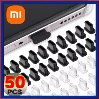 Xiaomi 1/20Pcs Type C Anti-Dust Plugs Silicone USB C Charging Port Dust Cover Protector for iPhone 15 16 Samsung Galaxy S25 Dustplug
