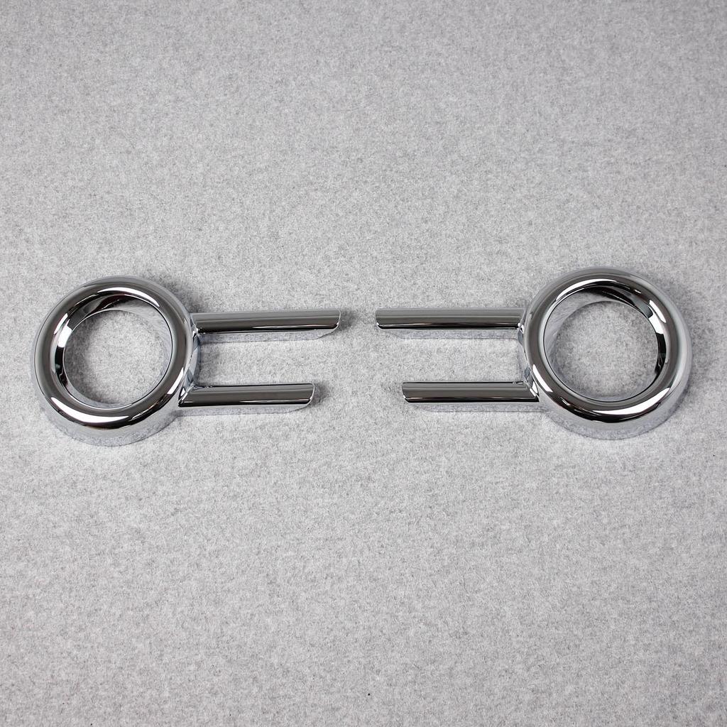 RUIQ Chrome Front Fog Lamp Garnish Bezel Covers for Suzuki Spacia Custom Designed specifically for the Suzuki Spacia MK53S. Custom.