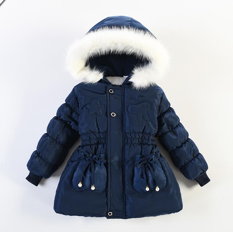 2023 Girls' Thickened Cotton Jacket - Cross-Border E-commerce