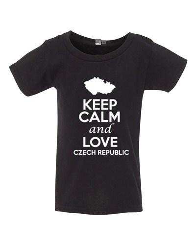 Keep Calm And Love Czech Republic Country Patriotic Toddler Kids T-Shirt Tee Unisex T-Shirt XXXXL
